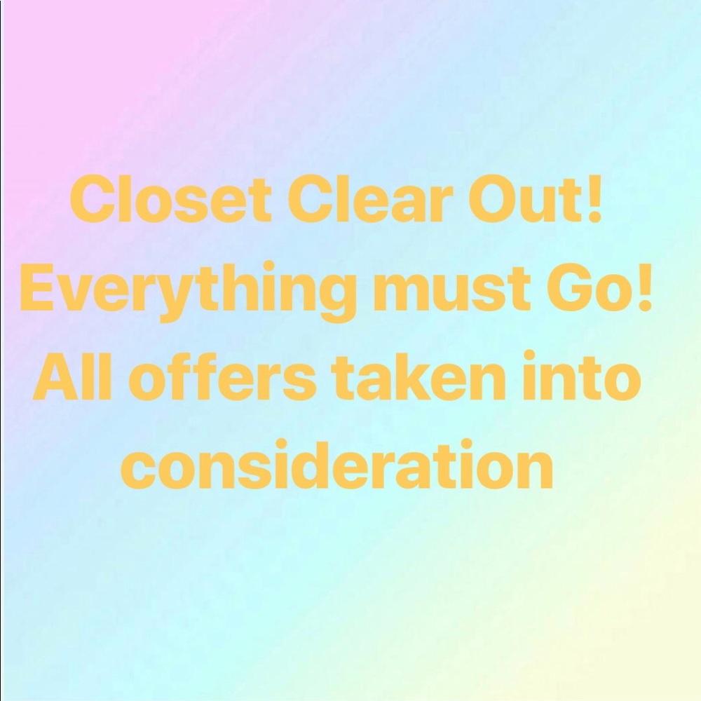 Closet Clear out!